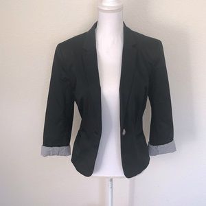 H&M Black Padded Blazer